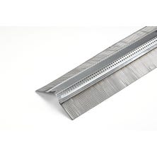 Sottocolmo rigido ventilato in acciaio zincato SHARK+ fasce laterali in piombo corrugato 120 mm laccato - 2 ml Bruno